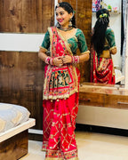 Krisha Pink Premium Pure Jacquard Soft Silk Wedding Saree Collection