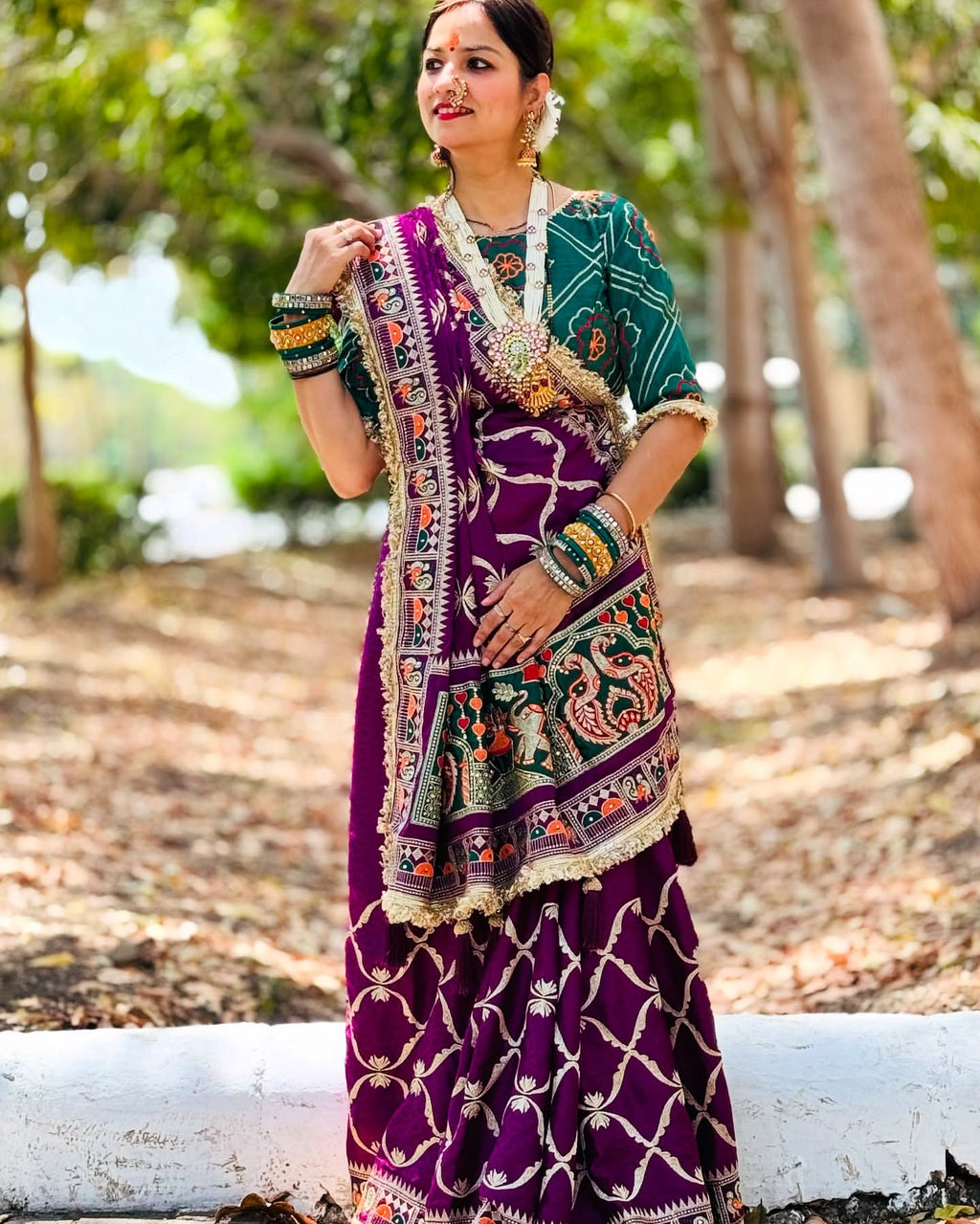 Krisha Premium Wine Purple Pure Jacquard Silk Saree