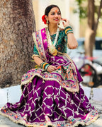 Krisha Premium Wine Purple Pure Jacquard Silk Saree
