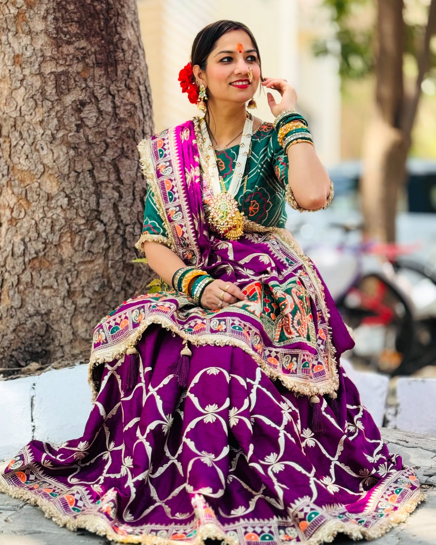 Krisha Premium Wine Purple Pure Jacquard Silk Saree