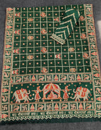 Emerald Green "Sada Saubhagyavati" Soft Silk Saree with Royal Doli Pallu